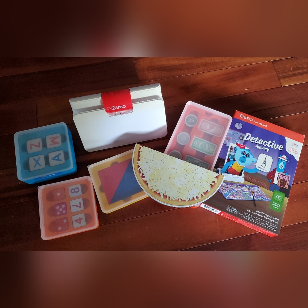 Osmo Genius Stater Kit For Fire Tablet w/Detective Agency,  Base & Reflector